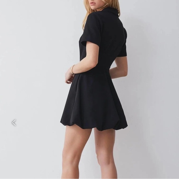 NWT BOSKEMPER Ellie Deep-V Mini Dress Black SZ: X-Small Anthro Free People - Picture 13 of 14